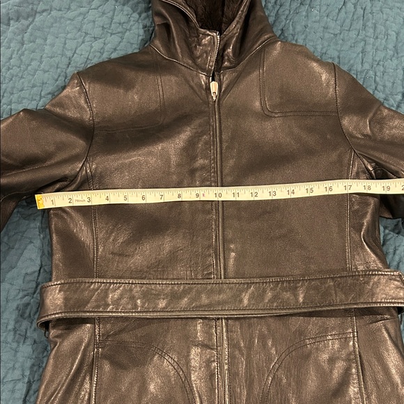 Wilsons Fur Lined Hooded Leather Jacket - Picture 7 of 10